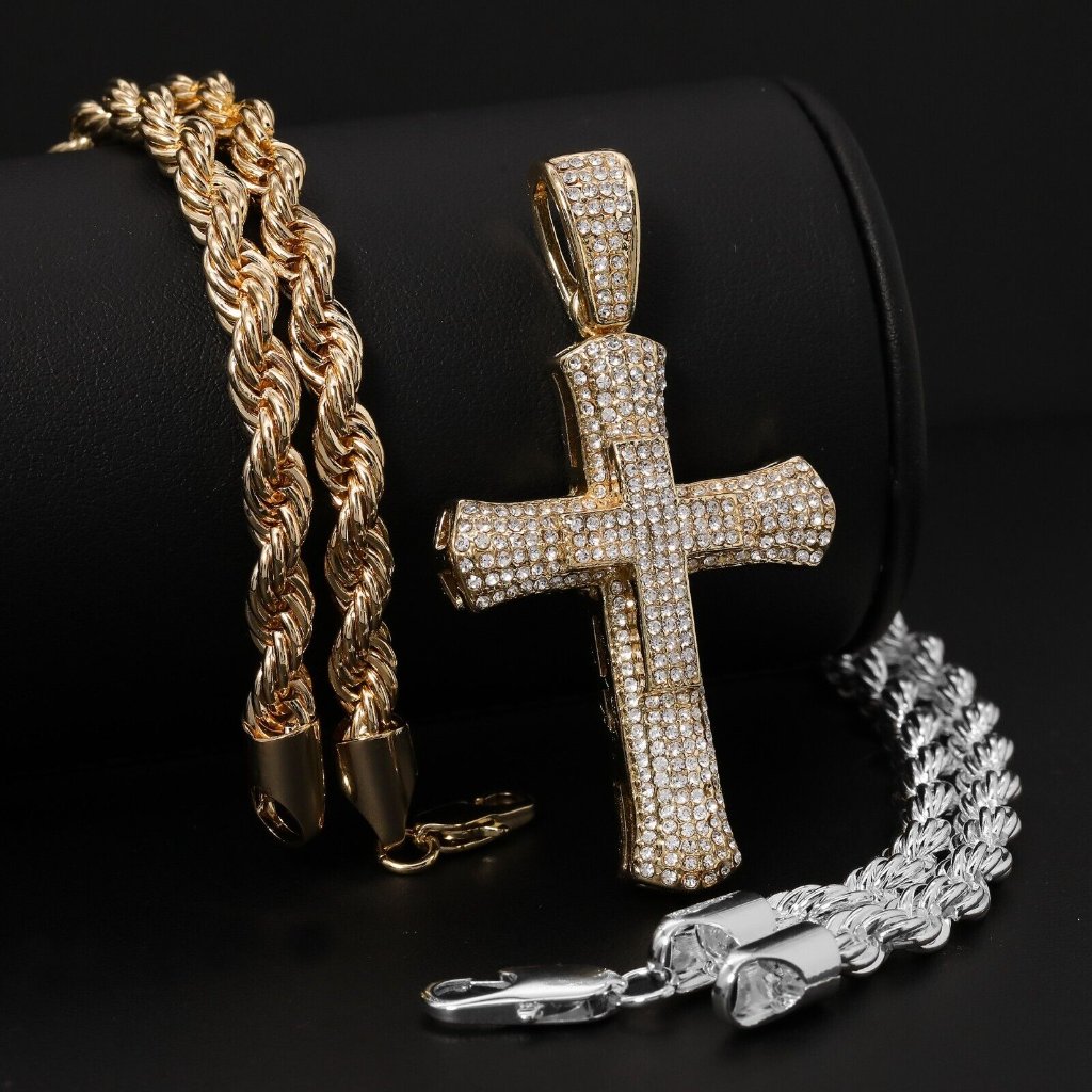 14k Gold Jesus Pendant + Necklaces